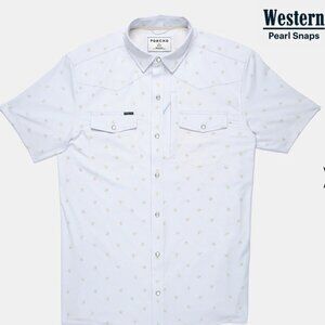 The Bonito - Light Blue Rose Western shirt from Poncho